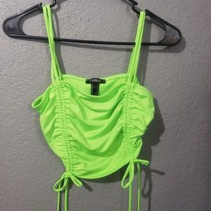 Neon crop tank
